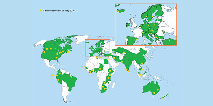 Verdenskort - Updated 3. maj 2016